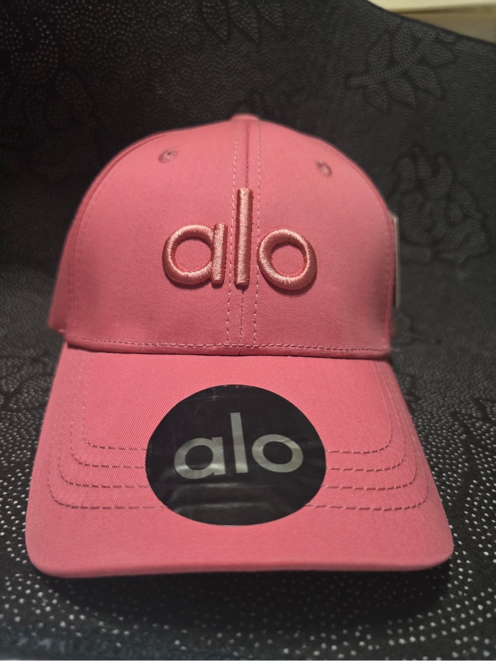 ALO Yoga Kids Rose Pink Embroidered Logo Cap